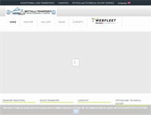 Tablet Screenshot of bettallitrasporti.com
